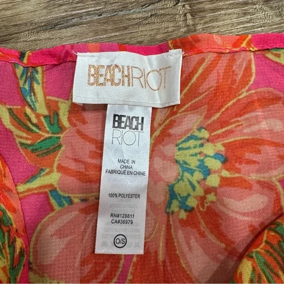 Beach Riot Melanie Sarong In Miami Peony -‎ Standard - One Size (S-XL) - Picture 4 of 5